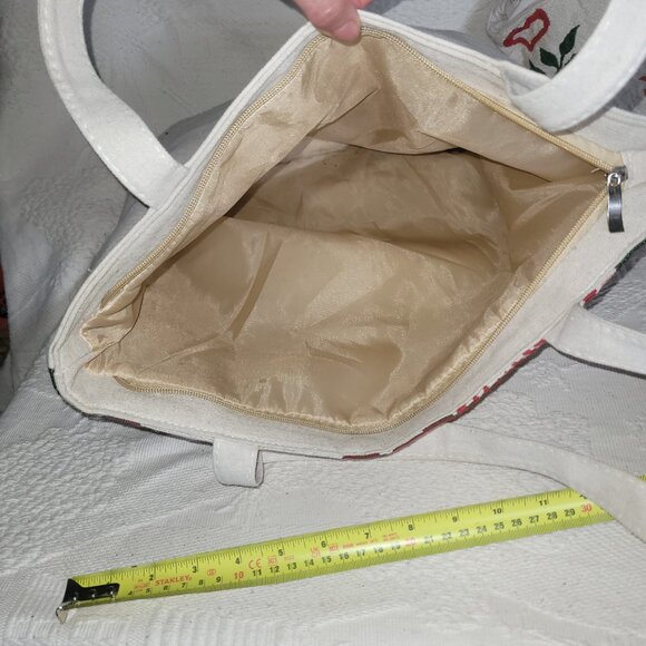 2 Vintage Owl Zippered & Lined Tote Bags - Picture 11 of 16